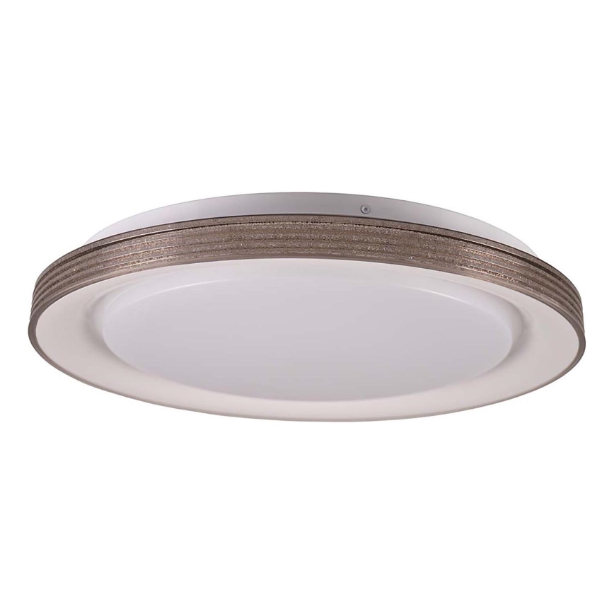 LED Prigušiva stropna svjetiljka za kupaonicu GRAŻYNA LED/48W/230V 3000-6000K pr. 41 cm IP44 siva + daljinski upravljač