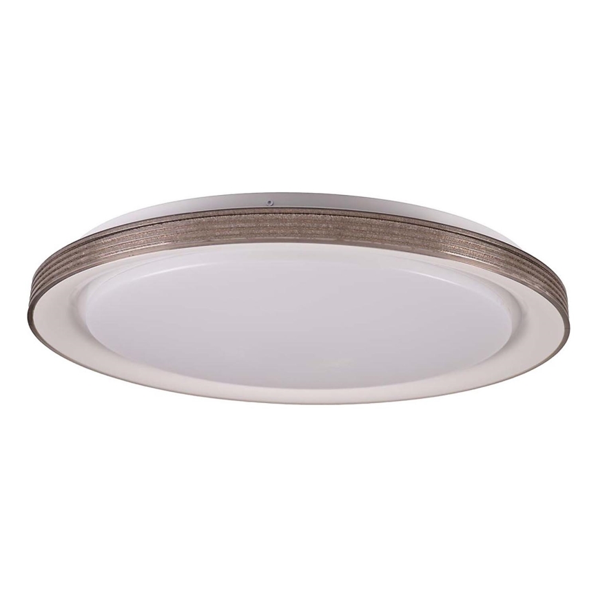 LED Prigušiva stropna svjetiljka za kupaonicu GRAŻYNA LED/72W/230V 3000-6000K pr. 51 cm IP44 siva + daljinski upravljač