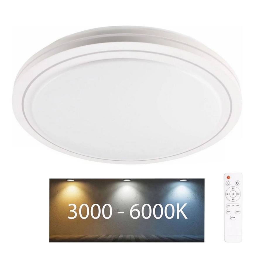 LED Prigušiva stropna svjetiljka za kupaonicu MARIAN LED/72W/230V pr. 48 cm 3000-6000K IP44 + daljinski upravljač