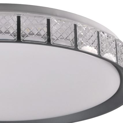 LED Prigušiva stropna svjetiljka za kupaonicu NINA LED/72W/230V pr. 49 cm 3000-6000K IP44 + daljinski upravljač