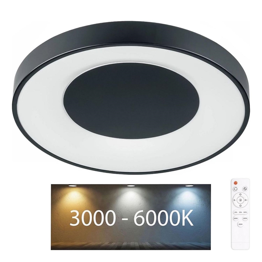 LED Prigušiva stropna svjetiljka za kupaonicu WITOLD LED/72W/230V pr. 48 cm 3000-6000K IP44 + daljinski upravljač