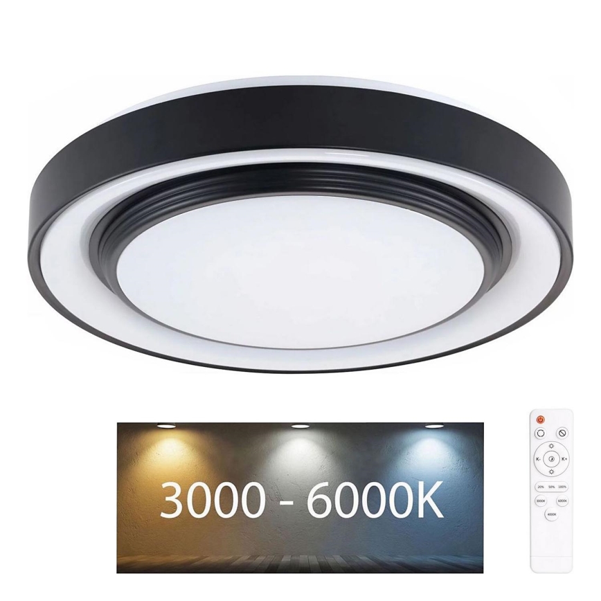 LED Prigušiva stropna svjetiljka za kupaonicu ZYGMUNT LED/72W/230V pr. 48,5 cm 3000-6000K IP44 + daljinski upravljač