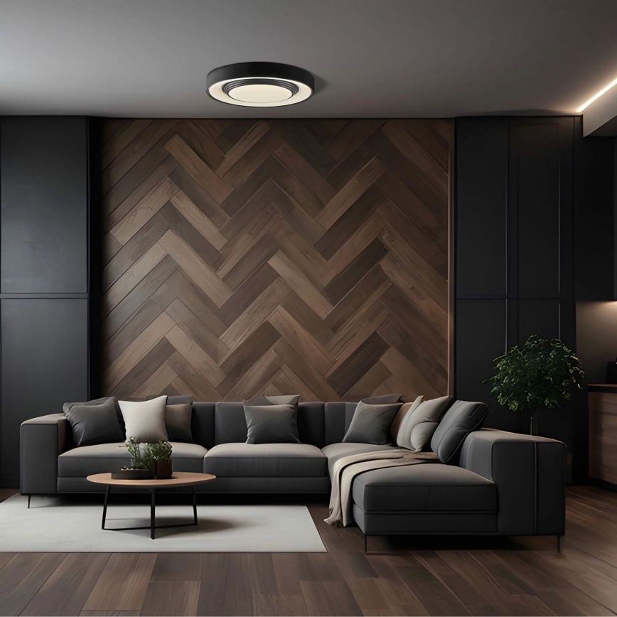 LED Prigušiva stropna svjetiljka za kupaonicu ZYGMUNT LED/72W/230V pr. 48,5 cm 3000-6000K IP44 + daljinski upravljač