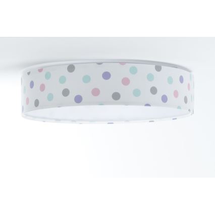 LED Prigušiva stropna svjetiljka SMART GALAXY KIDS LED/24W/230V 3000-6500K točkice šarena + daljinski upravljač