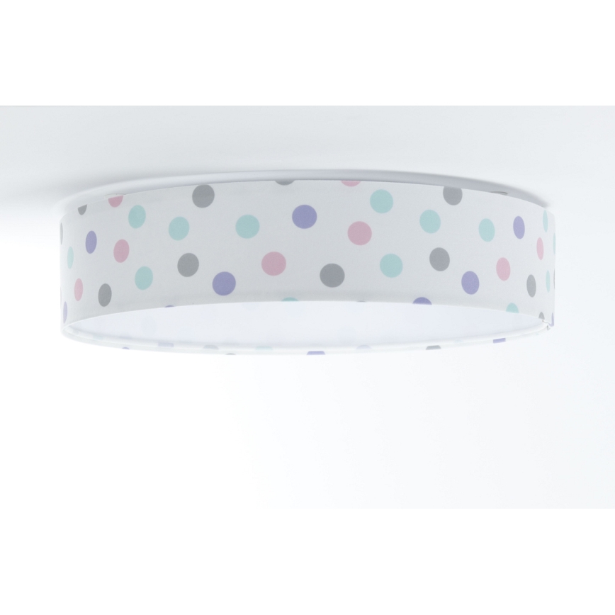 LED Prigušiva stropna svjetiljka SMART GALAXY KIDS LED/24W/230V 3000-6500K točkice šarena + daljinski upravljač