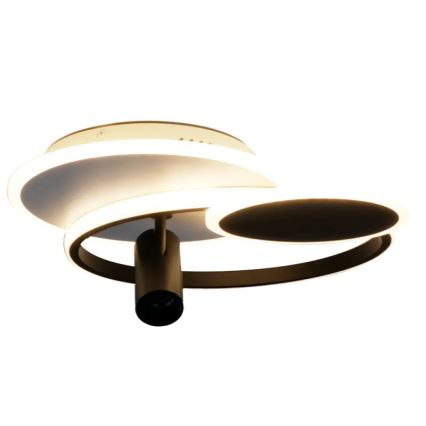 LED Prigušiva stropna svjetiljka LED/65W/230V 3000-6500K bijela/crna + daljinski upravljač