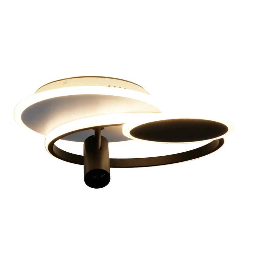 LED Prigušiva stropna svjetiljka LED/65W/230V 3000-6500K bijela/crna + daljinski upravljač