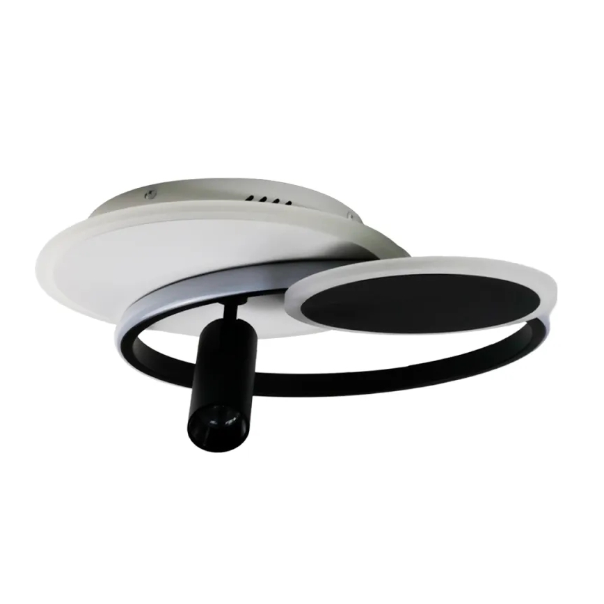 LED Prigušiva stropna svjetiljka LED/65W/230V 3000-6500K bijela/crna + daljinski upravljač