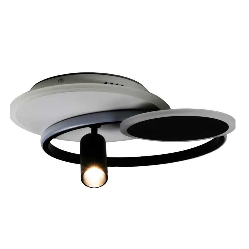 LED Prigušiva stropna svjetiljka LED/65W/230V 3000-6500K bijela/crna + daljinski upravljač