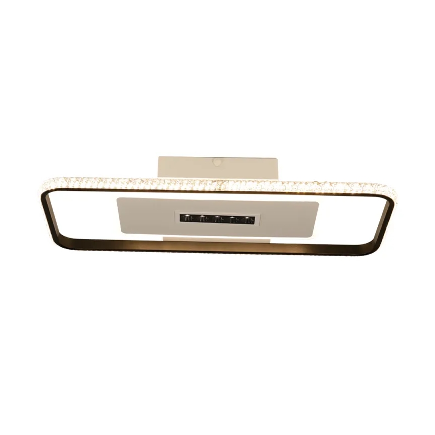 LED Prigušiva stropna svjetiljka LED/75W/230V 3000-6500K bijela/crna + daljinski upravljač
