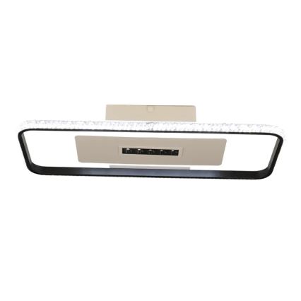 LED Prigušiva stropna svjetiljka LED/75W/230V 3000-6500K bijela/crna + daljinski upravljač