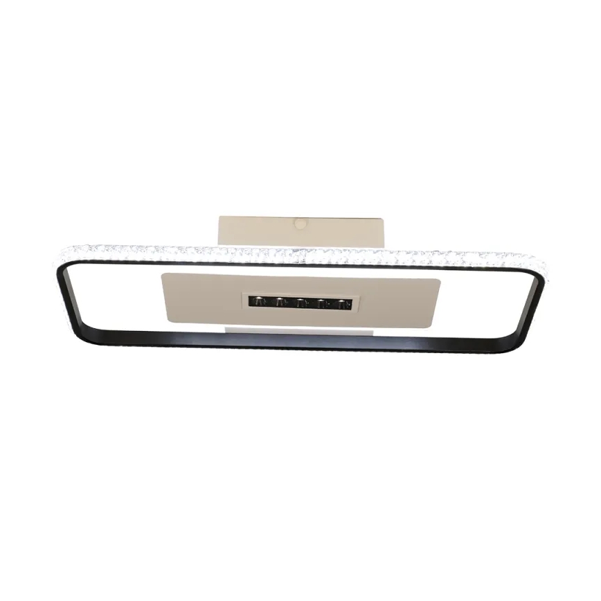 LED Prigušiva stropna svjetiljka LED/75W/230V 3000-6500K bijela/crna + daljinski upravljač