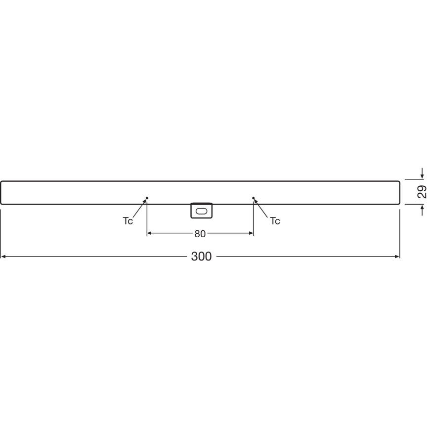 LED Prigušiva svjetlosna cijev S14d/3W/230V 2700K 30 cm CRI 90 - Osram