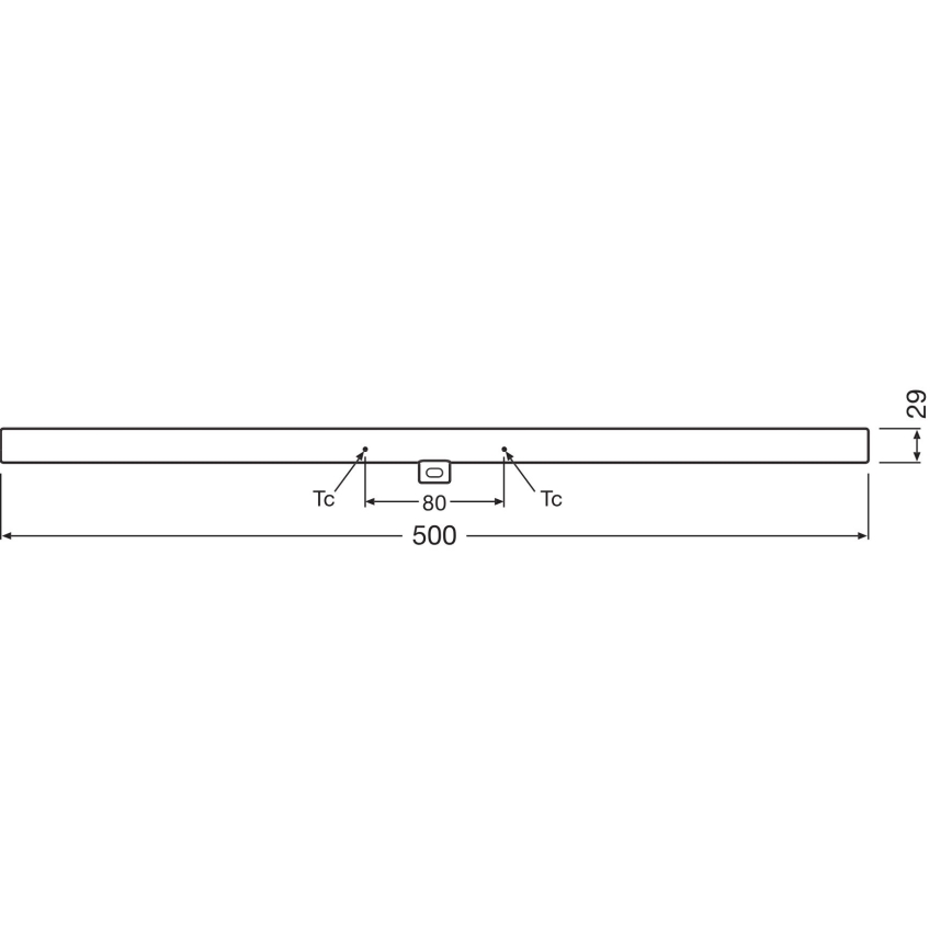 LED Prigušiva svjetlosna cijev S14d/4,7W/230V 2700K 50 cm CRI 90 - Osram