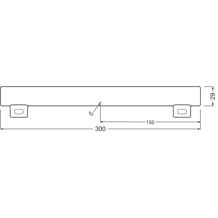 LED Prigušiva svjetlosna cijev S14s/3W/230V 2700K 30 cm CRI 90 - Osram