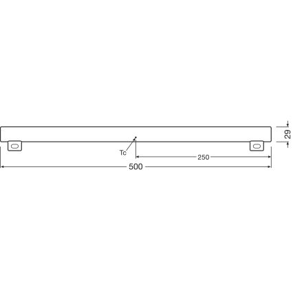 LED Prigušiva svjetlosna cijev S14s/4,7W/230V 2700K 50 cm CRI 90 - Osram