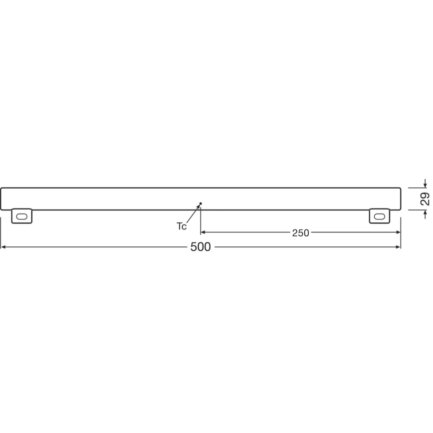 LED Prigušiva svjetlosna cijev S14s/4,7W/230V 2700K 50 cm CRI 90 - Osram