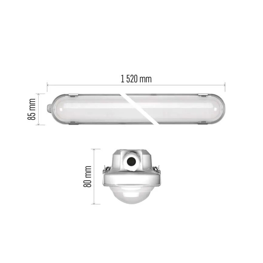 LED Prigušiva tehnička svjetiljka MISTY LED/29/37/45/51W/230V 6500K IP66