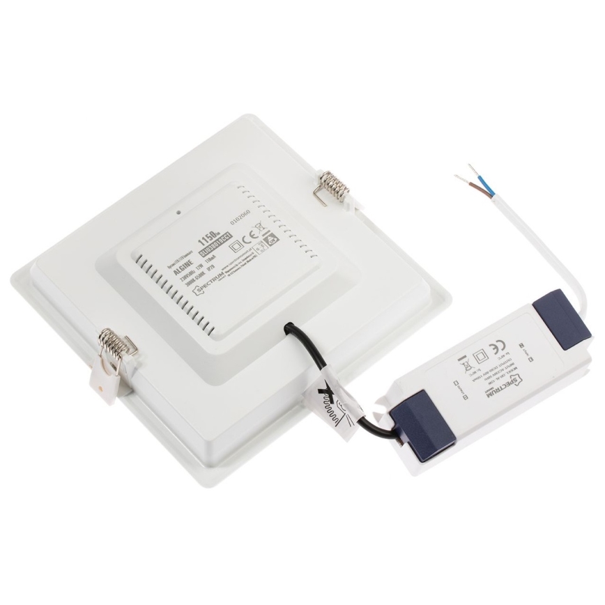 LED Prigušiva ugradbena svjetiljka ALGINE LED/12W/230V Wi-Fi Tuya uglasta