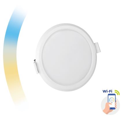 LED Prigušiva ugradbena svjetiljka ALGINE LED/6W/230V Wi-Fi Tuya okrugla