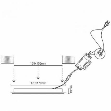 LED Prigušiva ugradbena svjetiljka LED/12W/230V 3000-6500K Wi-Fi Tuya