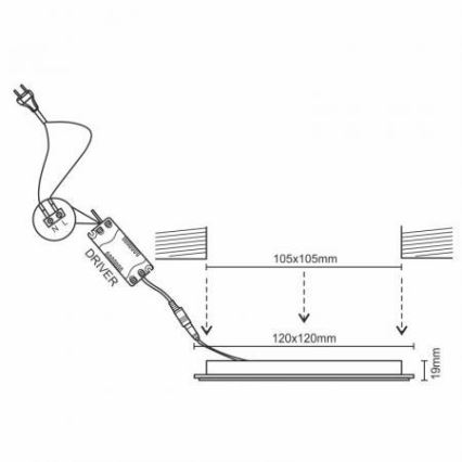 LED Prigušiva ugradbena svjetiljka LED/6W/230V 3000-6500K Wi-Fi Tuya