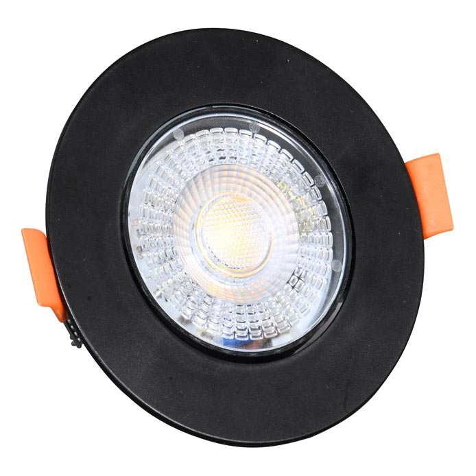 LED Prigušiva ugradbena svjetiljka ZITA LED/3/5/7W/230V 3000/4000/6000K pr. 9 cm crna