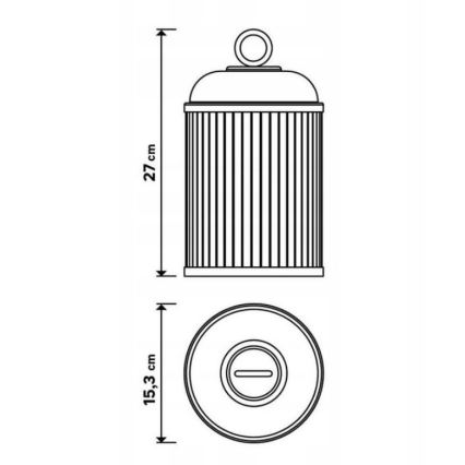 LED Prigušiva vanjska lampa CANARI LED/2W/5V IP44