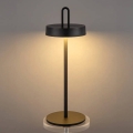 LED prigušiva vanjska punjiva stolna lampa na dodir SHINE LED/1,5W/3,7V 3000 mAh IP44 crna