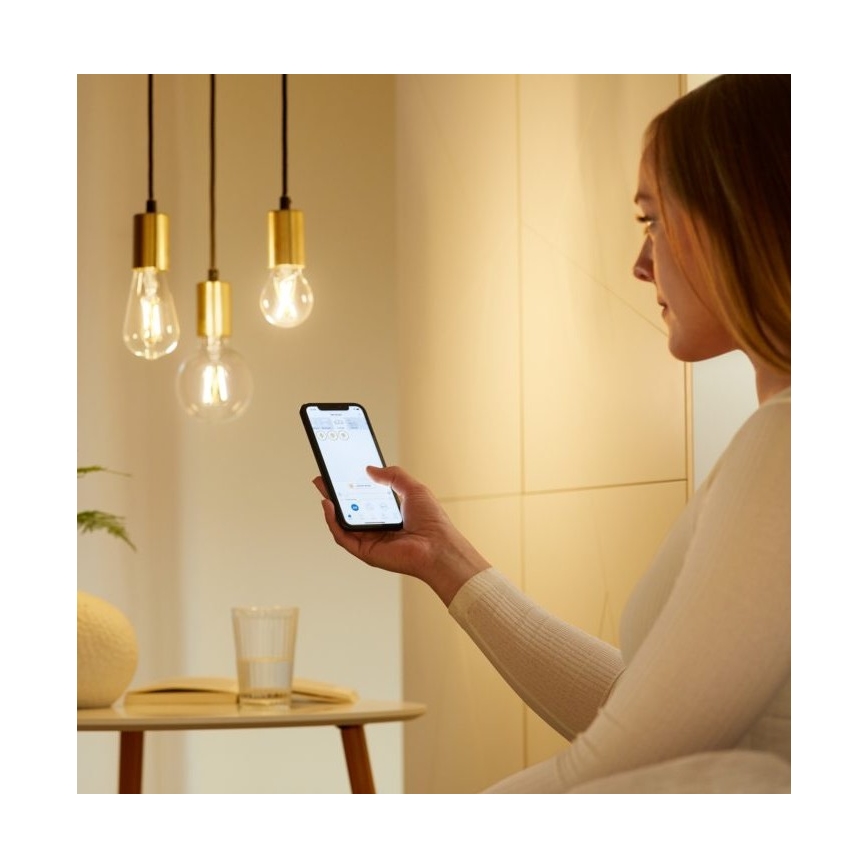 LED Prigušiva žarulja FILAMENT A60 E27/6,7W/230V 2700-6500K CRI 90 Wi-Fi - WiZ