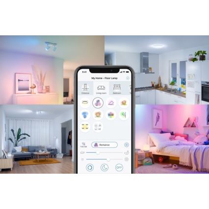 LED Prigušiva žarulja FILAMENT A60 E27/6,7W/230V 2700-6500K CRI 90 Wi-Fi - WiZ