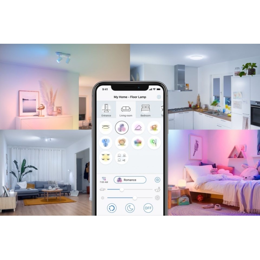 LED Prigušiva žarulja FILAMENT A60 E27/6,7W/230V 2700-6500K CRI 90 Wi-Fi - WiZ