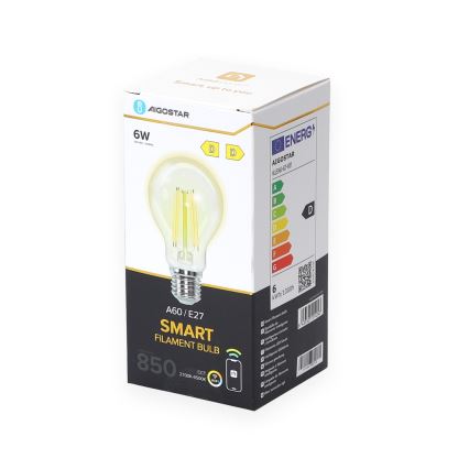 LED Prigušiva žarulja A60 E27/6W/230V 2700-6500K Wi-Fi - Aigostar