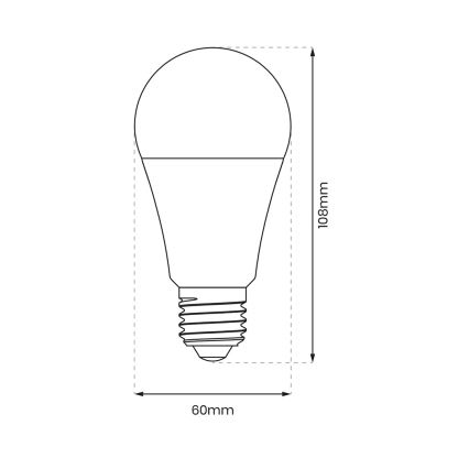 LED Prigušiva žarulja A60 E27/9W/230V 4000K