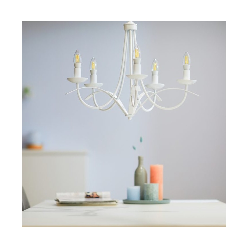 LED Prigušiva žarulja FILAMENT C35 E14/4,9W/230V 2700-6500K CRI 90 Wi-Fi - WiZ