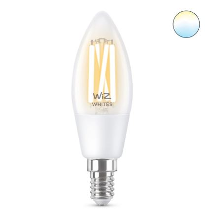 LED Prigušiva žarulja FILAMENT C35 E14/4,9W/230V 2700-6500K CRI 90 Wi-Fi - WiZ