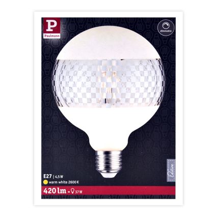 LED Prigušiva žarulja CLASSIC G125 E27/4,5W/230V 2600K - Paulmann 28742