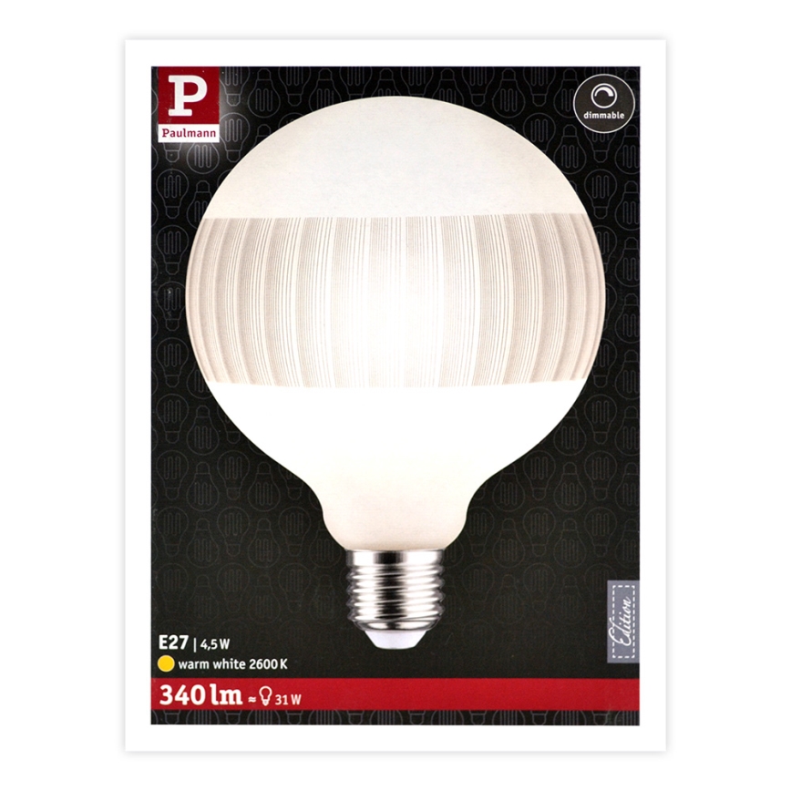 LED Prigušiva žarulja CLASSIC G125 E27/4,5W/230V 2600K - Paulmann 28743