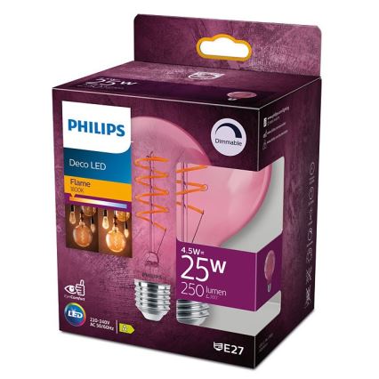 LED Prigušiva žarulja DECO Philips G93 E27/4,5W/230V 1800K