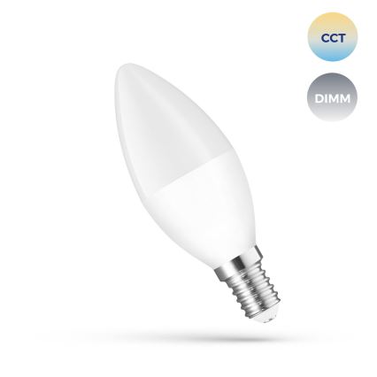 LED Prigušiva žarulja E14/5W/230V 2700-6500K Wi-Fi Tuya