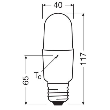 LED Prigušiva žarulja E27/11W/230V 2700K CRI 90 - Osram