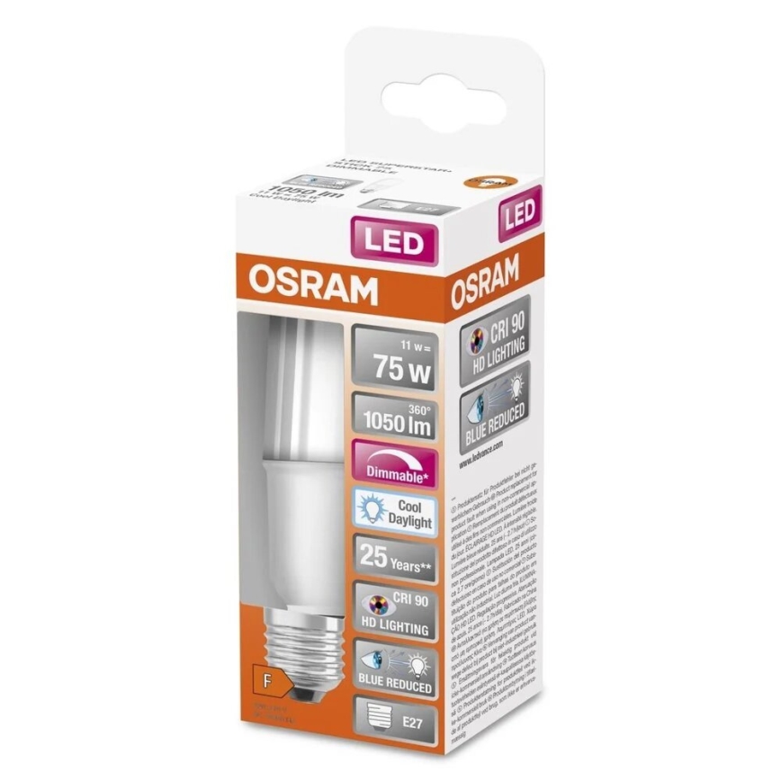 LED Prigušiva žarulja E27/11W/230V 6500K CRI 90 - Osram