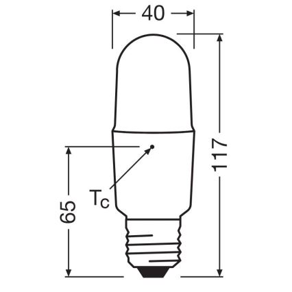 LED Prigušiva žarulja E27/11W/230V 6500K CRI 90 - Osram