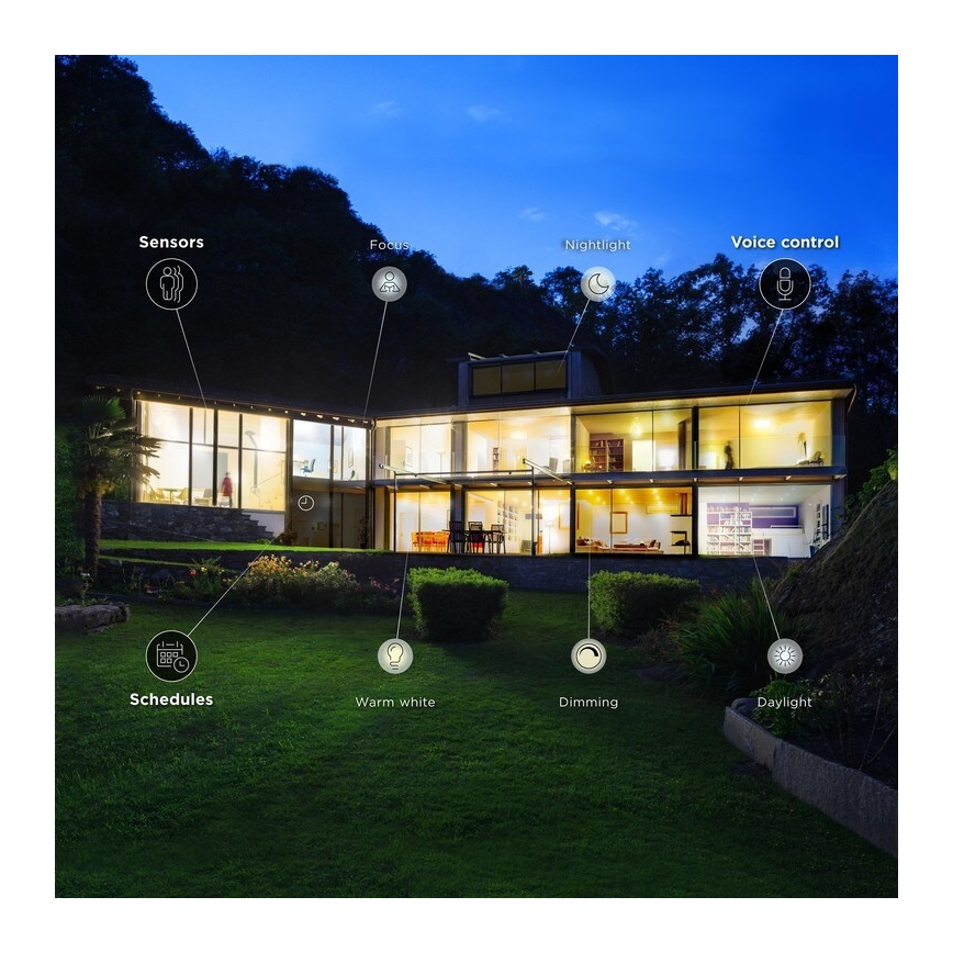 LED Prigušiva žarulja E27/15W/230V 2700-6500K Wi-Fi - WiZ