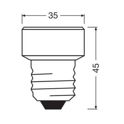LED Prigušiva žarulja E27/3,5W/230V 4000K - Osram
