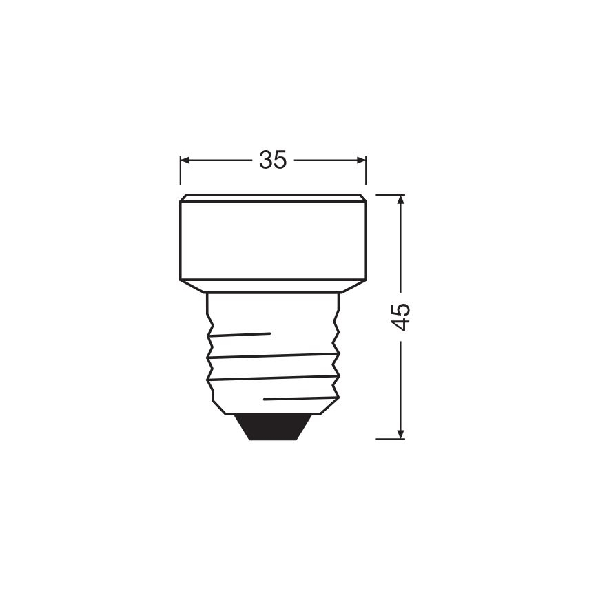 LED Prigušiva žarulja E27/3,5W/230V 4000K - Osram