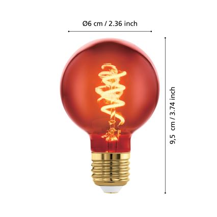 LED Prigušiva žarulja E27/4W/230V 2000K - Eglo 110198