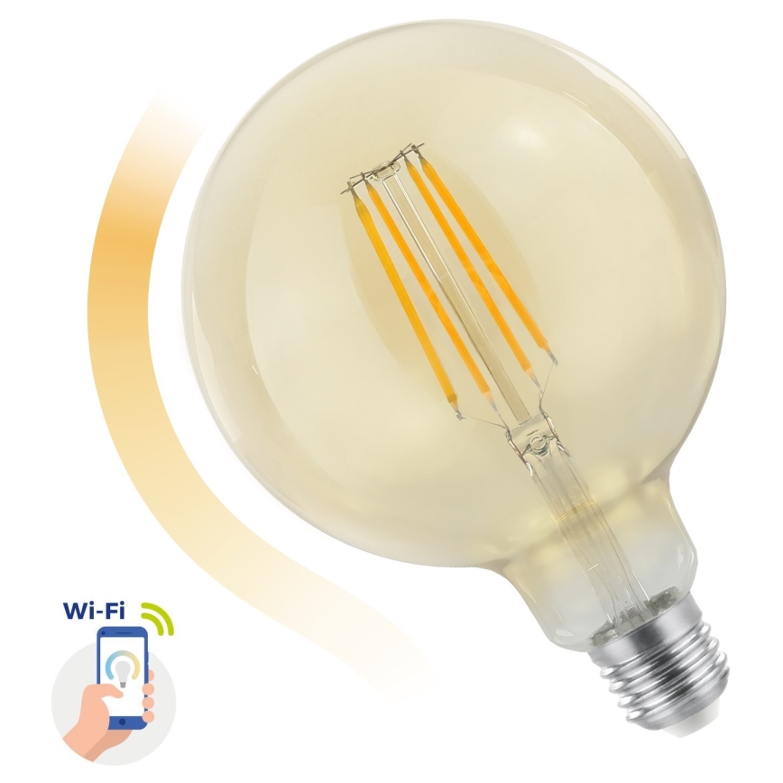 LED Prigušiva žarulja E27/5,5W/230V 1700-2700K Wi-Fi Tuya