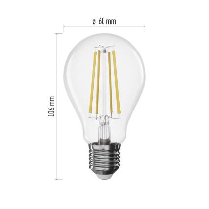LED Prigušiva žarulja FILAMENT A60 E27/7,5W/230V 4000K