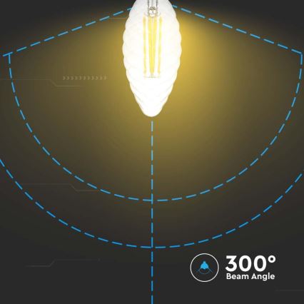 LED Prigušiva žarulja FILAMENT E14/4W/230V 3000K